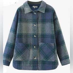 Little Mountain plaid wool shacket